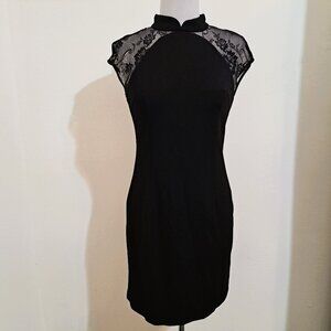 Dustfly Juniors Lace Dress Black Color Sleeveless Size XL Great condition